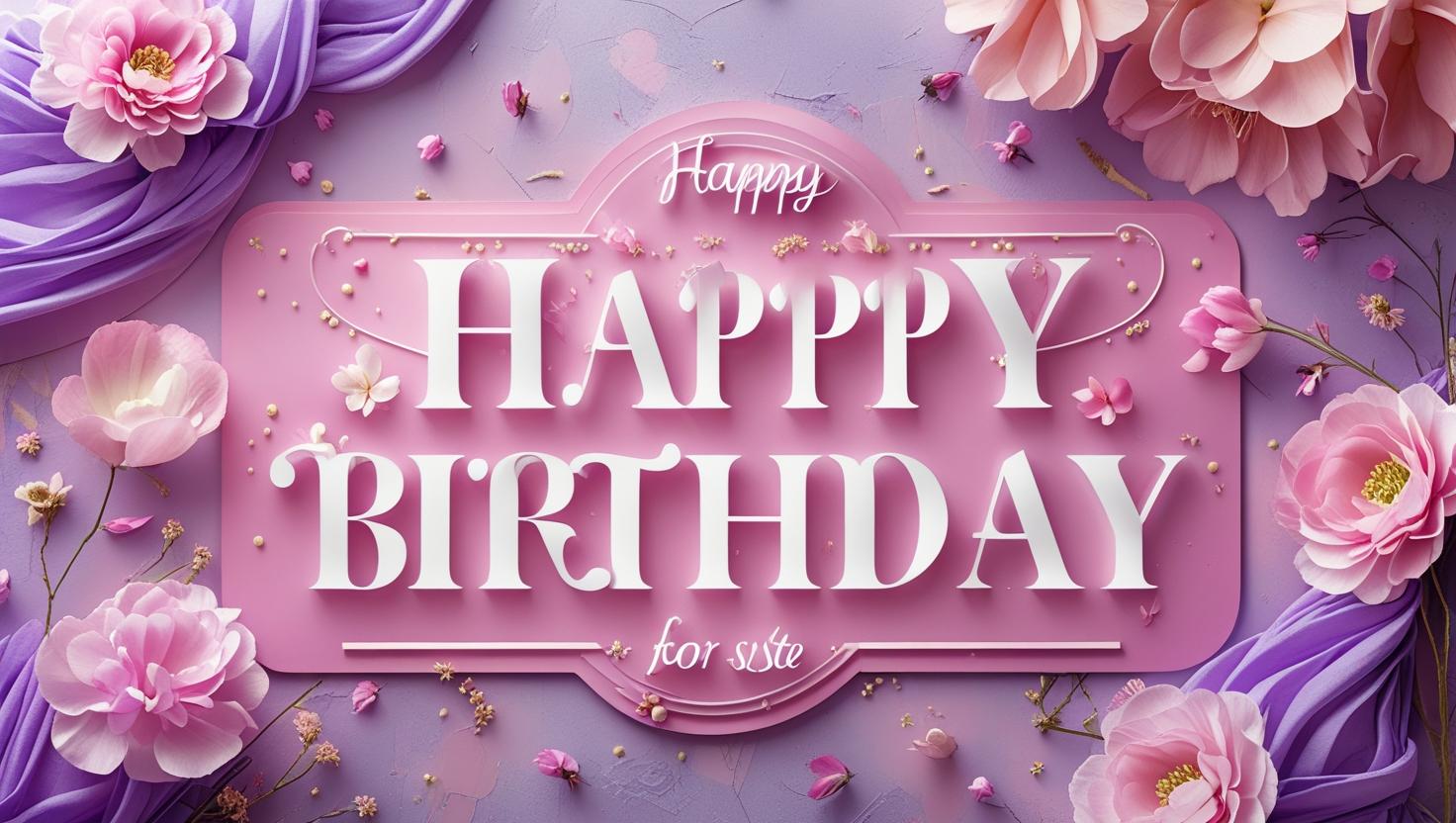 Read more about the article 50+Unique Happy Birthday Wishes Images for Sister